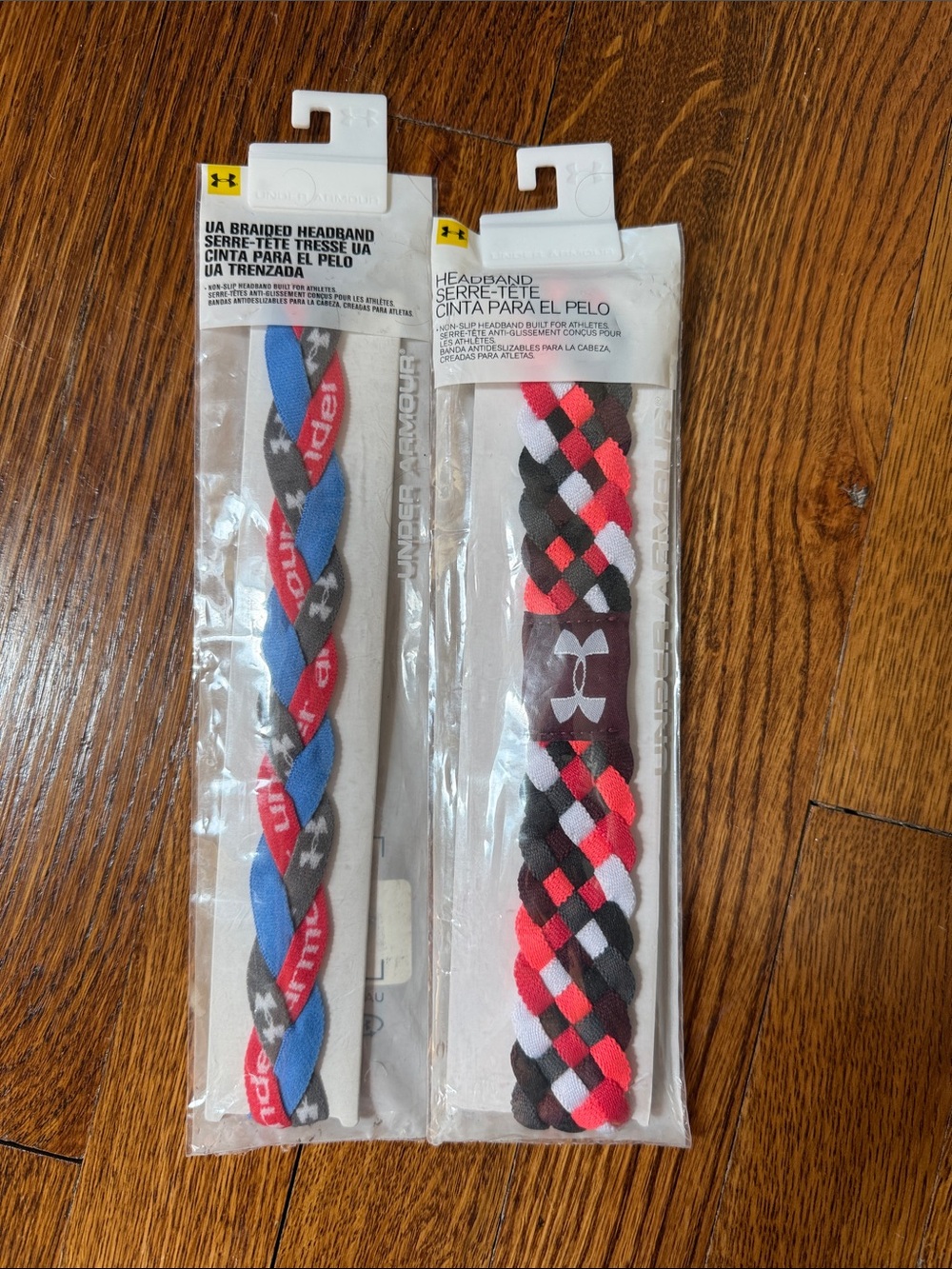 TWO Under Armour Women’s Non-Slip Braided Headbands